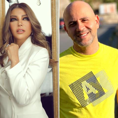 عزيز الشافعي و سميرة سعيد - صورة معدلة من السوشيال ميديا