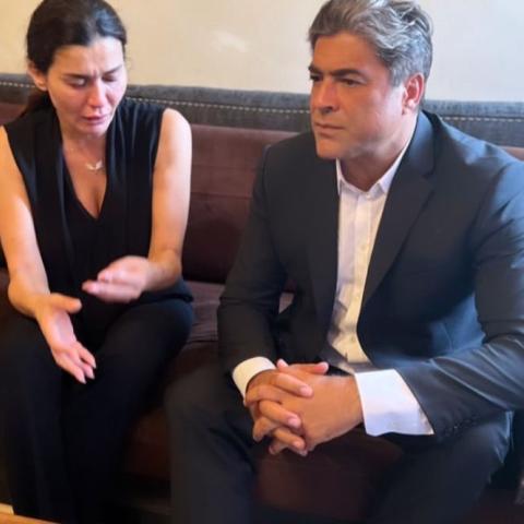 وائل كفوري و نادين الراسي - صورة معدلة من السوشيال ميديا