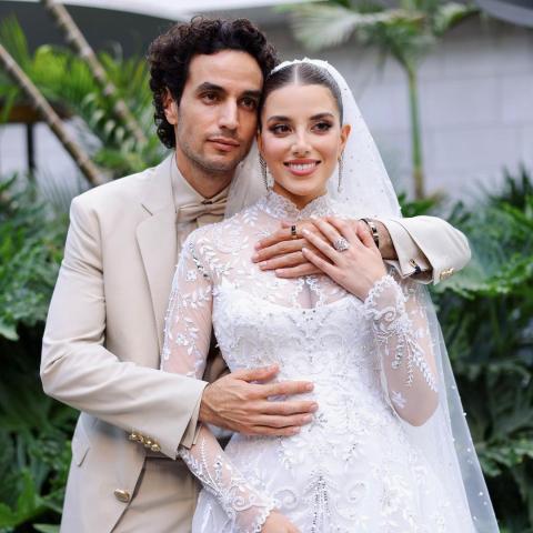 آدم بكري و سينتيا صموئيل - صورة من انستقرام المصور PATRICK SAWAYA