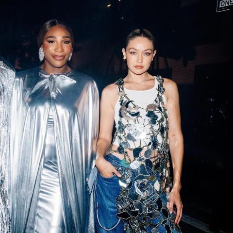 بيلا حديد و سيرينا ويليامز و جيجي حديد -صورة من انستقرام voguemagazine