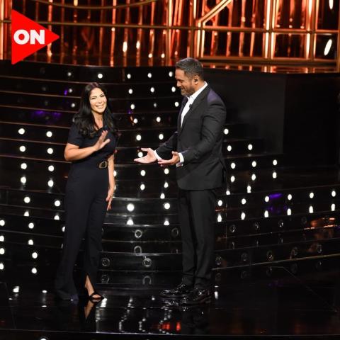 منى زكي ضيفة أمير كرارة في برنامج سهرانين - صورة من إنستقرام @ontv