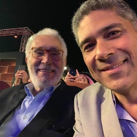 عبدالرحمن أبو زهرة وابنه أحمد - صورة من السوشيال ميديا