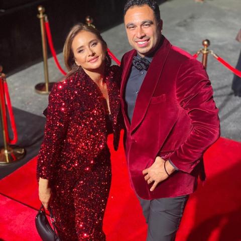 نيللي كريم - هشام عاشور - صورة من انستغرام نيللي