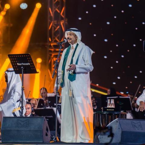 عبادي الجوهر في احتفالات اليوم الوطني السعودي - صورة من بنش مارك