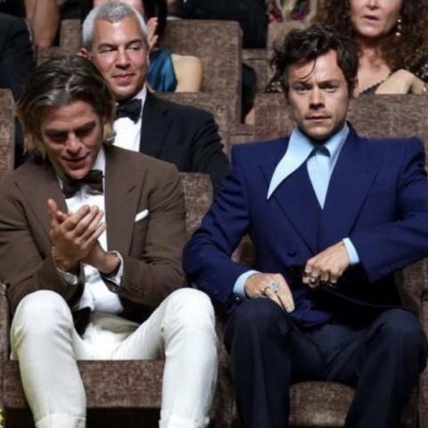 كريس باين و هاري ستايلز - صورة من السوشيال ميديا