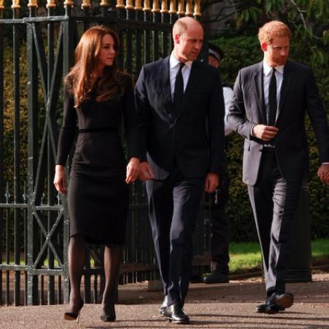 ويليام وكيت وهاري وميغان معا - صورة من حساب @DelMody على تويتر