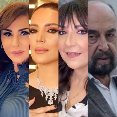 أسامة الروماني، وفاء موصللي، شكران مرتجى ومها المصري