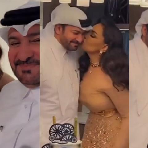 أحلام عيد ميلاد زوجها - صورة من السوشيال ميديا