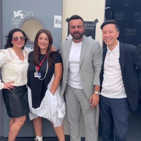 سامر المصري وكندة علوش وغيرهم من عرض فيلم &quot;نزوح&quot;