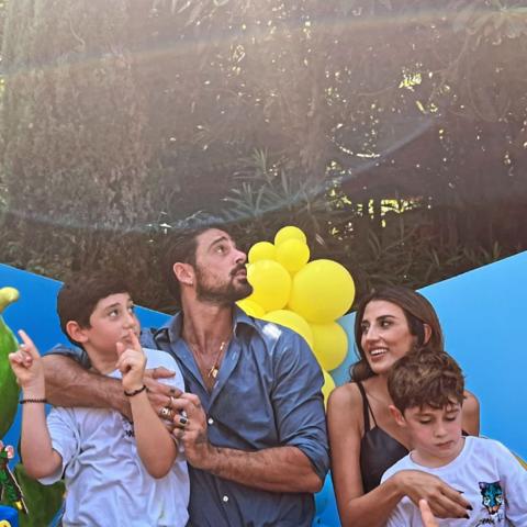 ميشيل موروني يحتفل بأولاده في بيروت