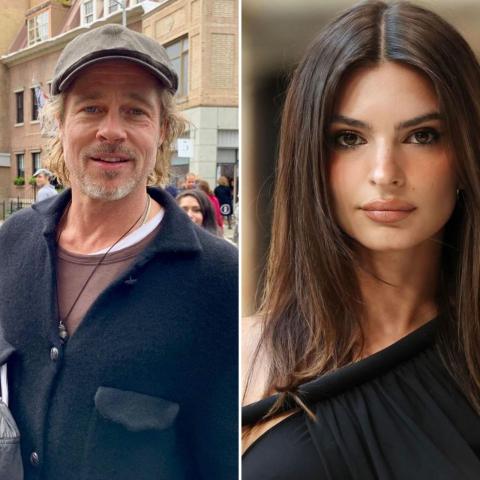 براد بيت وإميلي راتاجكوسكي - صورة معدلة من السوشيال ميديا