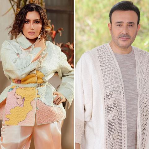 صابر الرباعي و لطيفة -صورة معدلة من السوشيال ميديا