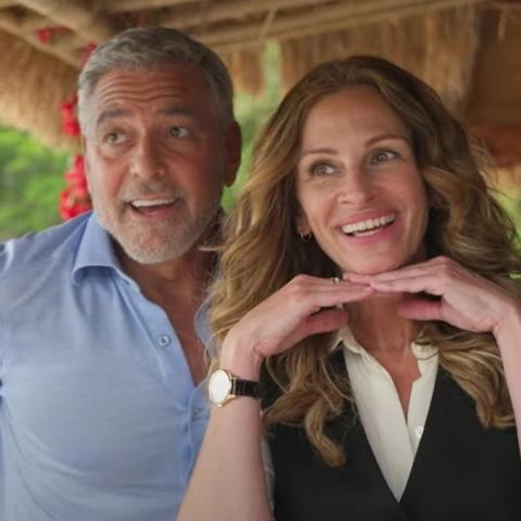 جوليا روبرتس وجورج كلوني - صورة من السوشيال ميديا