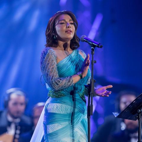 أصالة في مهرجان الغناء بالفصحى