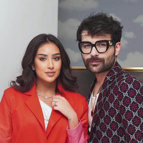 عقيل الرئيسي وفرح الهادي - صورة من انستقرام