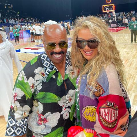 مايا دياب وستيف هارفي- انستقرام @mayadiab