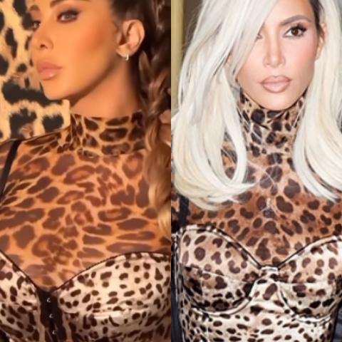 جويل تسبق كيم كارداشيان في إطلالتها