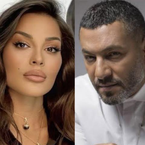 نادين نجيم وزياد برجي - صورة معدلة من السوشيال ميديا