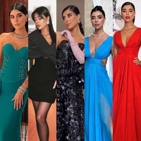 اطلالات زينة مكي في العرض الاول لفيلم الهيبة