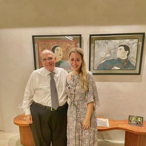 منة شلبي و صادق الصباح - صورة من تويتر