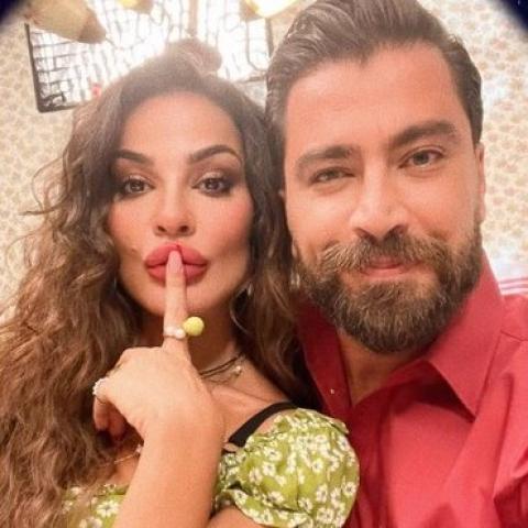 نادين نجيم و معتصم النهار - صورة من تويتر