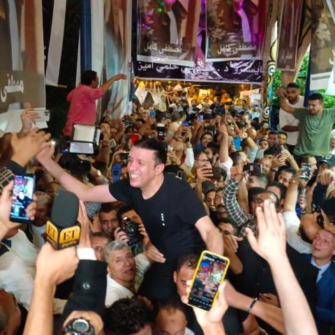 مصطفى كامل بعد فوزه بمقعد نقيب الموسيقيين