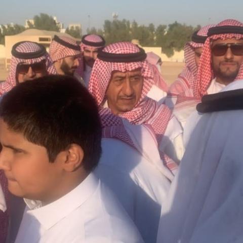 ناصر القصبي و ابراهيم الدسيماني من جنازة خالد سامي