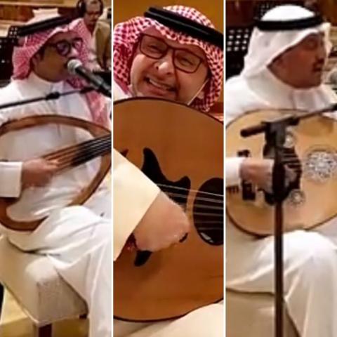 محمد عبده و عبد المجيد عبدالله و رابح صقر - صورة  معدلة من السوشيال ميديا