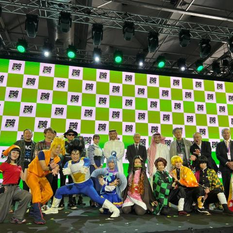 من مؤتمر افتتاح معرض الأنيمي السعودي ضمن موسم الرياض 2022