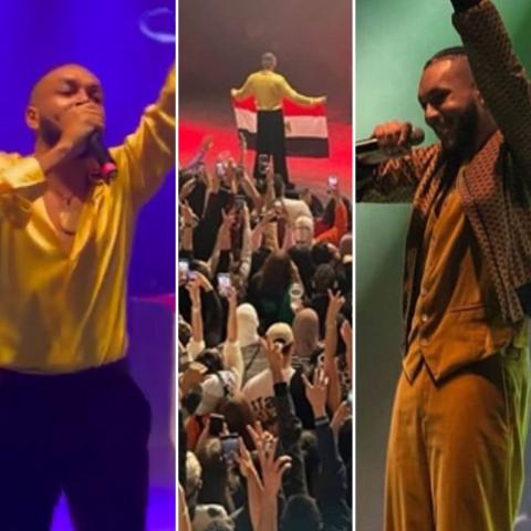 ويجز من حفله في لندن - صورة معدلة من السوشيال ميديا