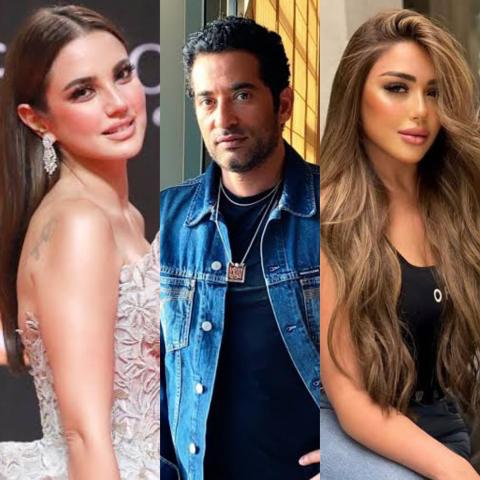 عمرو سعد ودرة وسارة سلامة