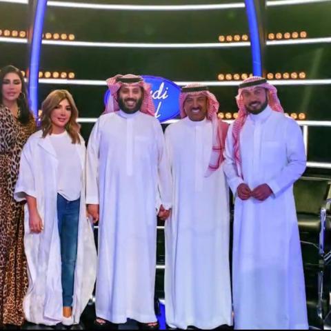 معالي المستشار تركي آل الشيخ مع أحلام و ماجد المهندس و أصالة و أصيل أبو بكر