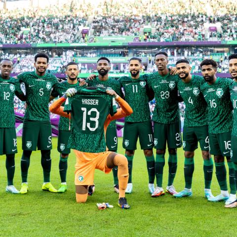 منتخب السعودية - صورة من حساب المنتخب السعودي على تويتر