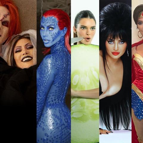 إطلالات عائلة كارداشيان في الـ هالوين - صورة من السوشيال ميديا