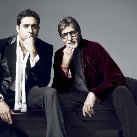 أميتاب باتشان وابنه أبشيك باتشان- انستقرام @bachchan