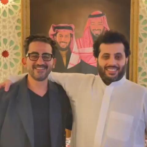 أحمد حلمي ومعالي المستشار تركي آل الشيخ