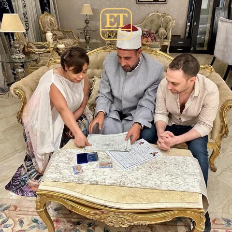 كتب كتاب شيرين و حسام حبيب