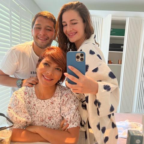 أصالة - شام الذهبي - خالد الذهبي - صورة من انستغرام @shamalzahabi