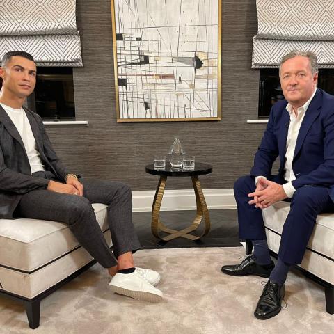 صورة من لقاء كريستيانو رونالدو