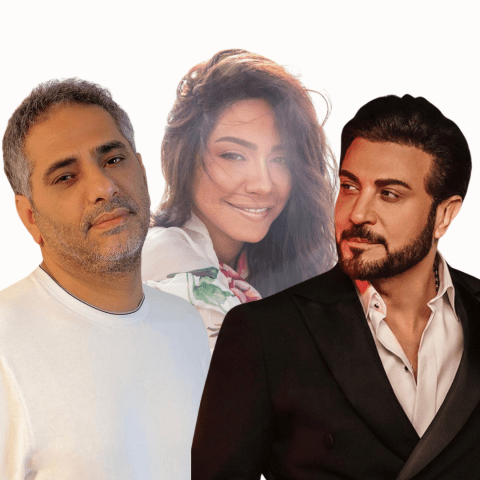 أغاني ماجد المهندس وفضل شاكر وشيرين أولاً في ET بالعربي