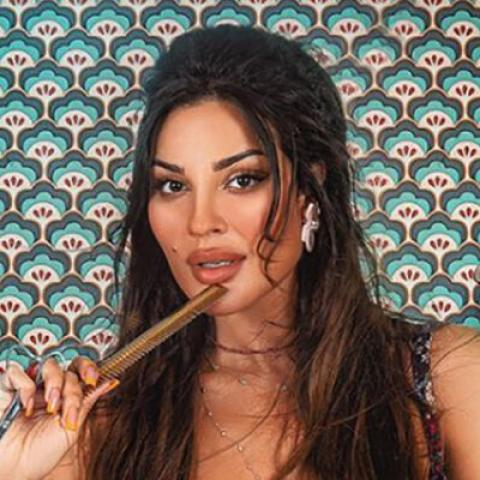 نادين نجيم في صالون زهرة - صورة من شاهد