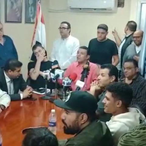 من مقر نقابة المهن الموسيقية في مصر