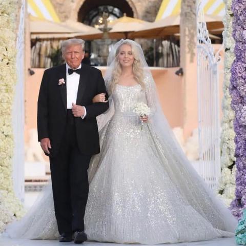 دونالد ترامب يحتفل بزفاف ابنته تيفاني
