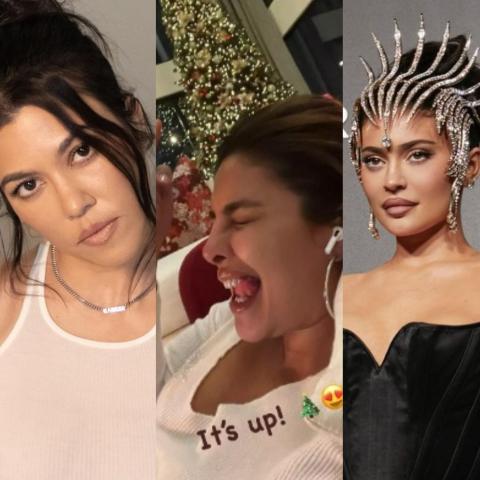 كايلي جينر وبريانكا شوبرا وكورتني كارداشيان- الصور من انستقرام النجمات