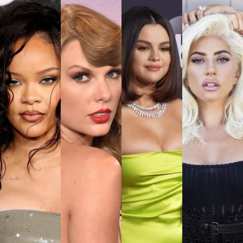 ليدي غاغا، سيلينا غوميز، تايلور سويفت وريهانا - غوغل