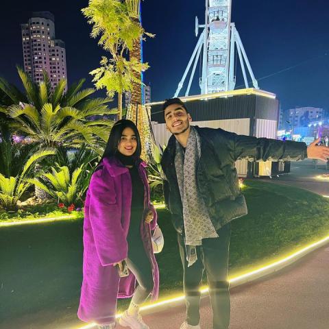 طلال باسم وليالي دهراب - صورة من انستغرام @talal_basem23