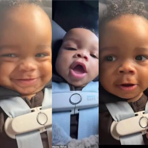 طفل ريهانا  - صورة معدلة