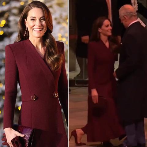 كيت ميدلتون تخطف الأنظار في حفل الميلاد وتنال إحترام الجماهير - صورة من تويتر