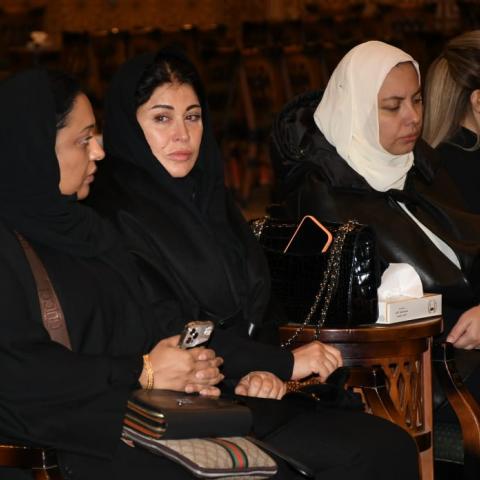 النجوم في عزاء والد جومانا مراد