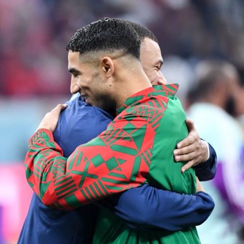 كيليان مبابي واشرف حكيمي - صورة من تويتر